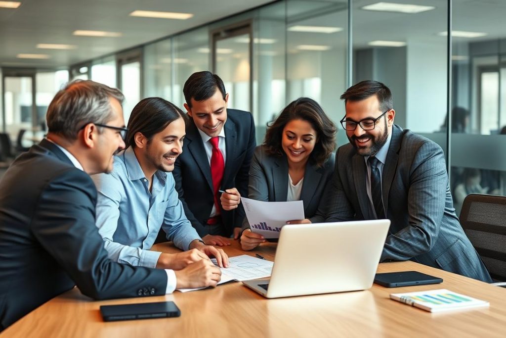 Opsio-Berater arbeiten mit Kunden an der IT-Wiederherstellungsplanung Opsio-Berater arbeiten mit Kunden an der IT-Wiederherstellungsplanung