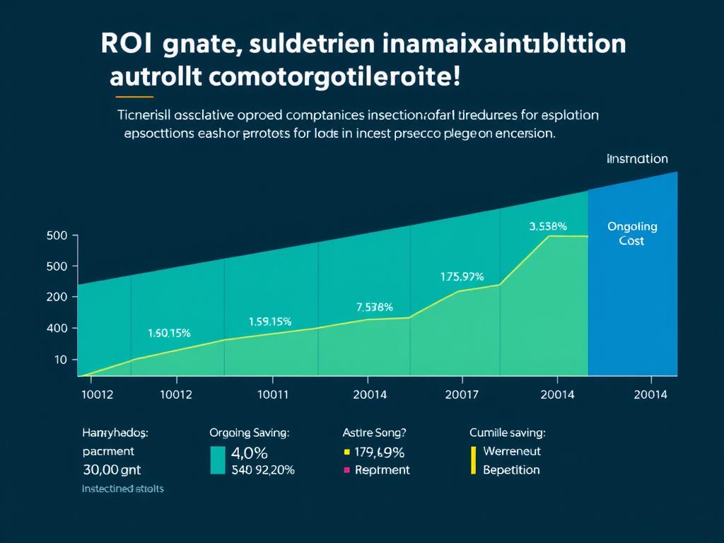 ROI calculation chart for Automated Visual Inspection implementation ROI calculation chart for Automated Visual Inspection implementation