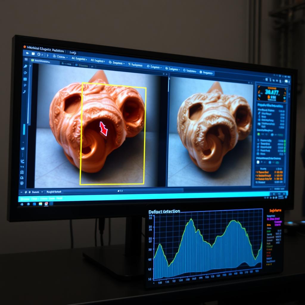 Visual representation of machine learning algorithms analyzing product images Visual representation of machine learning algorithms analyzing product images