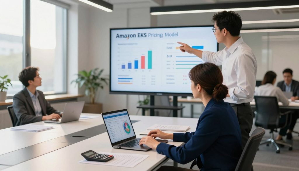 Beregning av Amazon EKS prismodell og månedlige utgifter