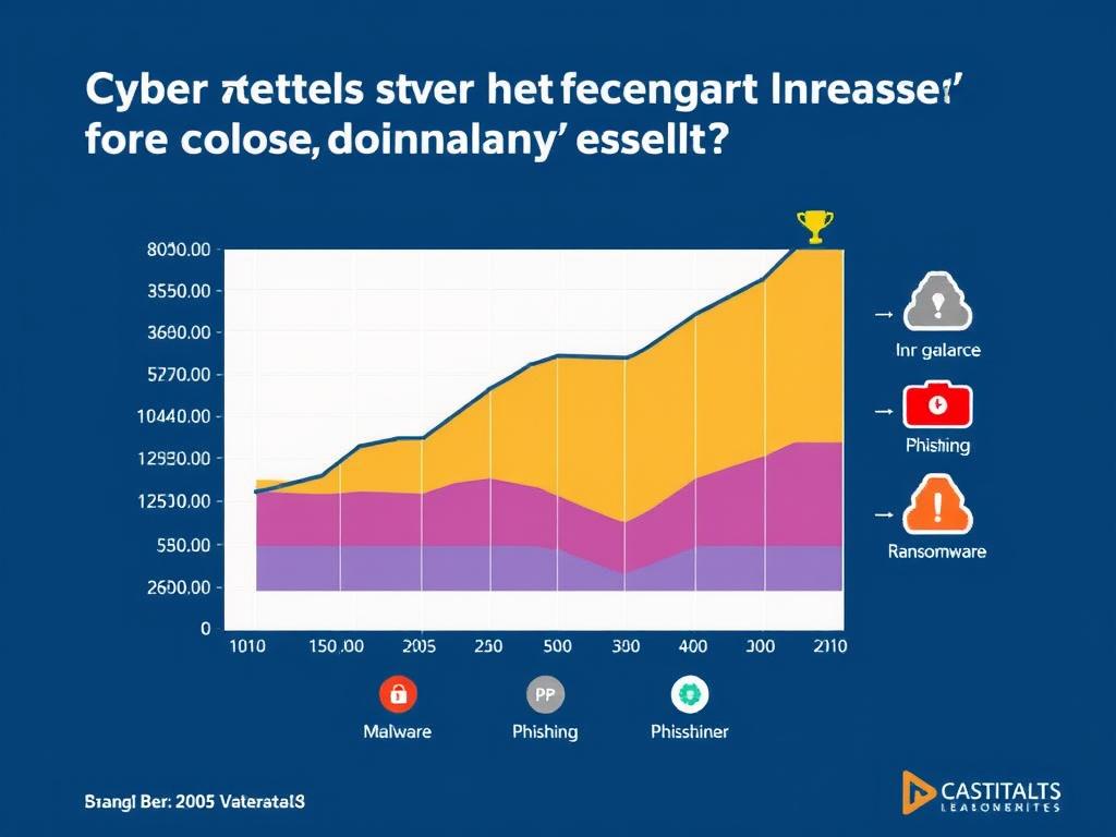 Graph showing rising cyber attacks targeting Bangalore's technology sector Graph showing rising cyber attacks targeting Bangalore's technology sector