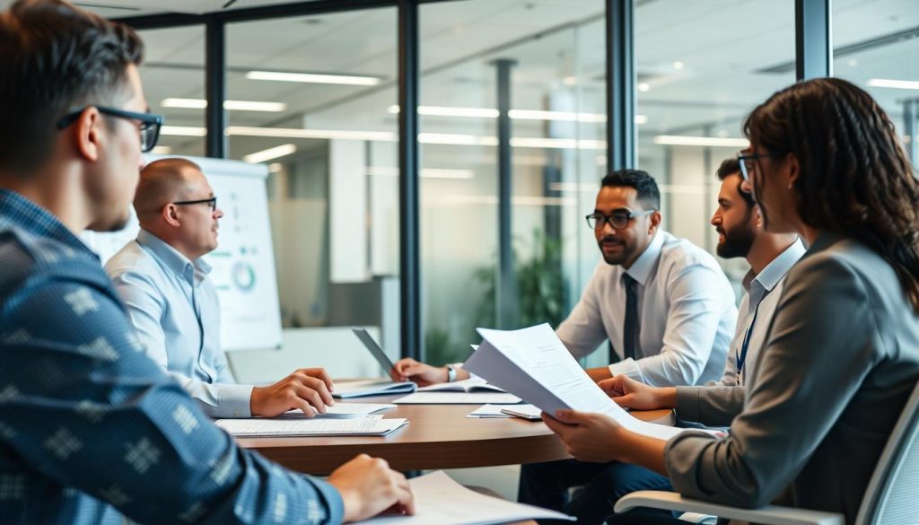 IT leadership team planning cloud security compliance framework implementation