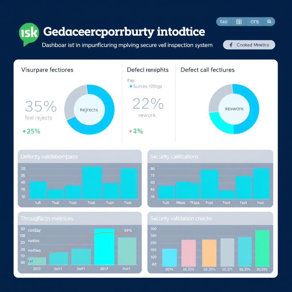 Manufacturing quality metrics showing improvements after implementing secure visual inspection Manufacturing quality metrics showing improvements after implementing secure visual inspection
