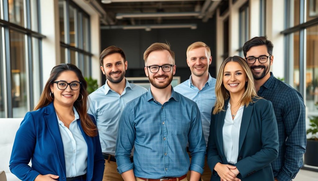 Opsios expertteam i modern kontorsmiljö