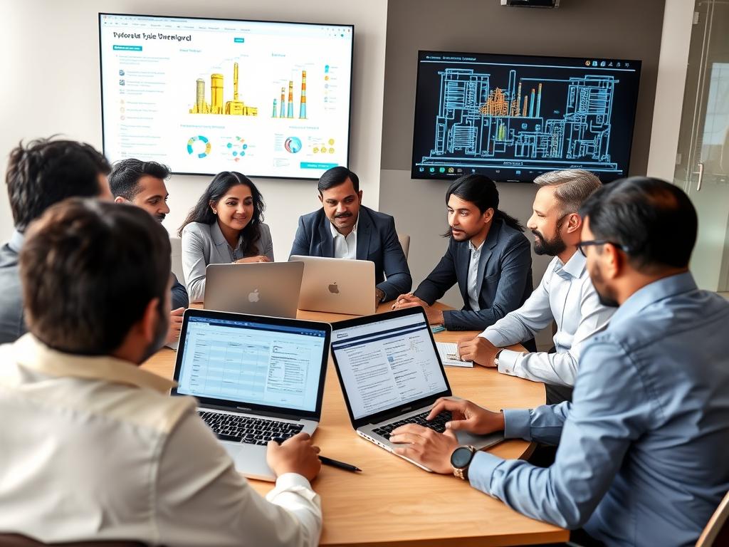 Procurement team using a scorecard to evaluate cyber security companies in Pune Procurement team using a scorecard to evaluate cyber security companies in Pune