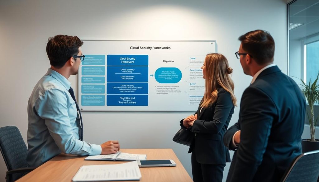 Relationship between cloud security compliance frameworks and regulatory requirements