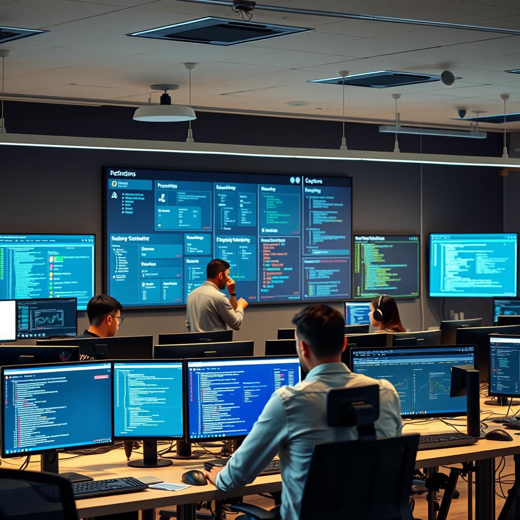 Startup IT services in Bangalore showing agile development environment