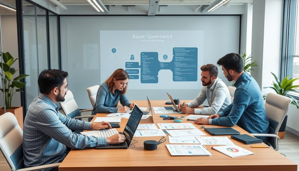 Team som utarbeider Azure governance-rammeverk