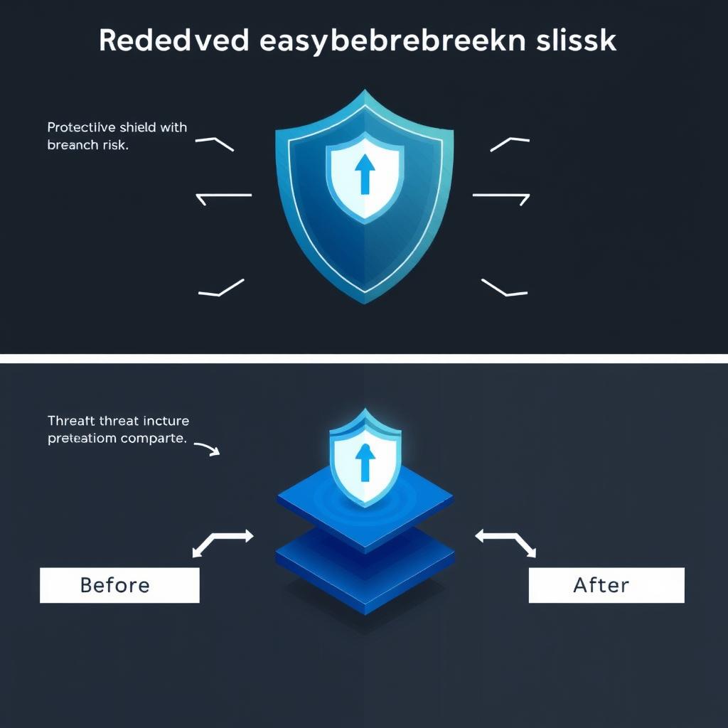 Visual representation of reduced cybersecurity breach risk for Bangalore businesses Visual representation of reduced cybersecurity breach risk for Bangalore businesses