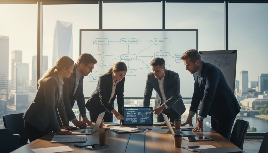 GDPR skapande och EU-lagstiftning personuppgifter