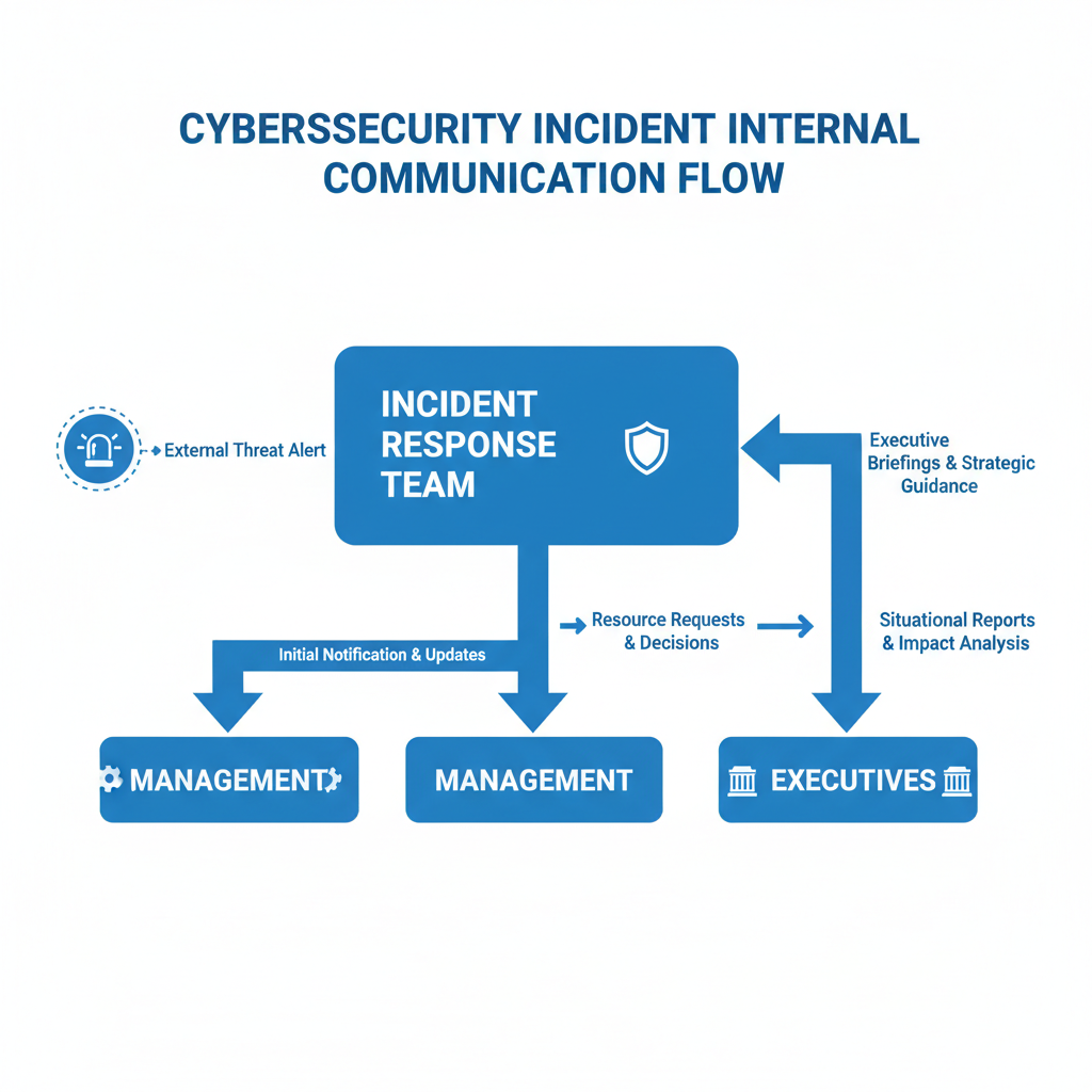 Internal communication flow for incident response
