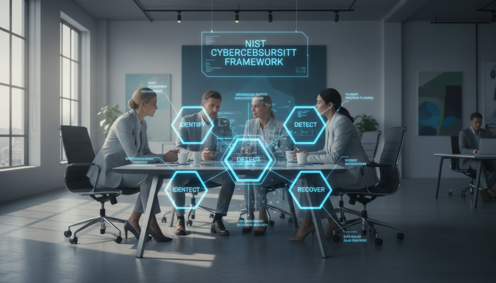 NIST Framework struktur och cybersäkerhet komponenter