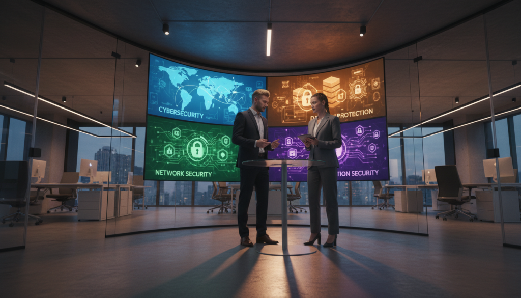 Vilka fyra typer av IT-säkerhet finns det?