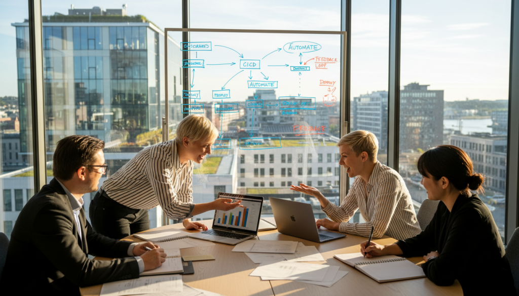 agil DevOps roller och samarbete i team